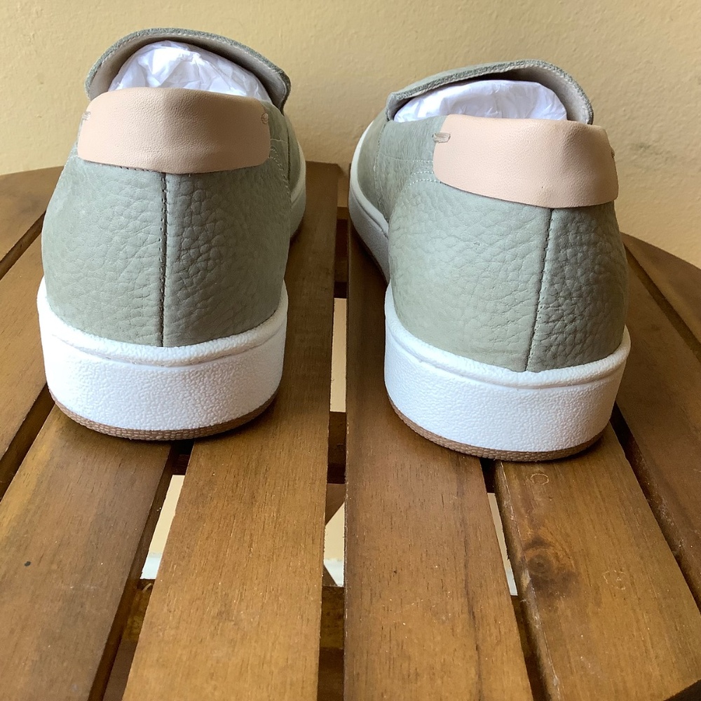 Lucky Brand Hadie Leather Slip On Loafer Sneaker Seagrass SZ 9 - Picture 6 of 15